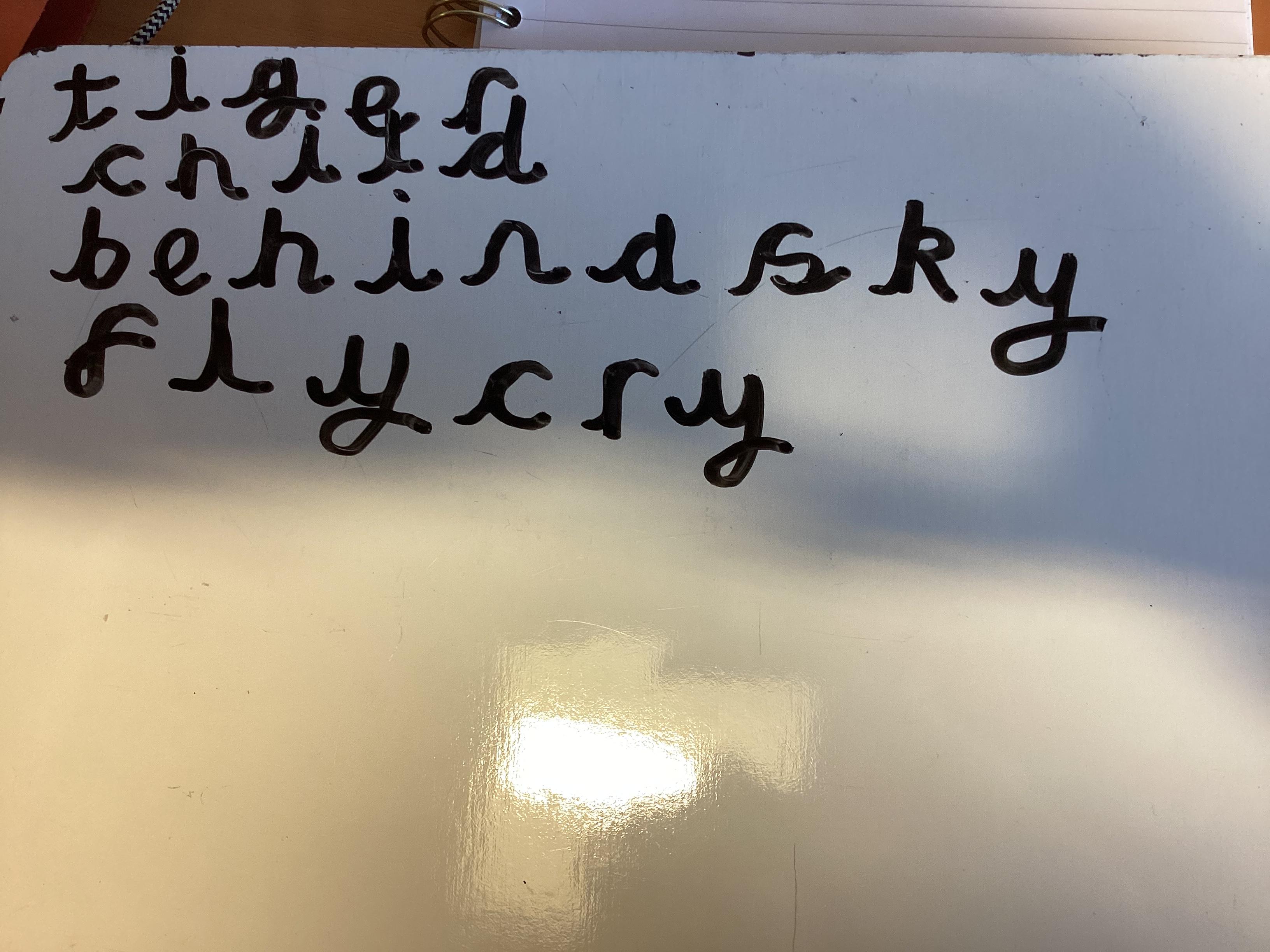 Molly is working so hard with her handwriting. Brilliant work! 