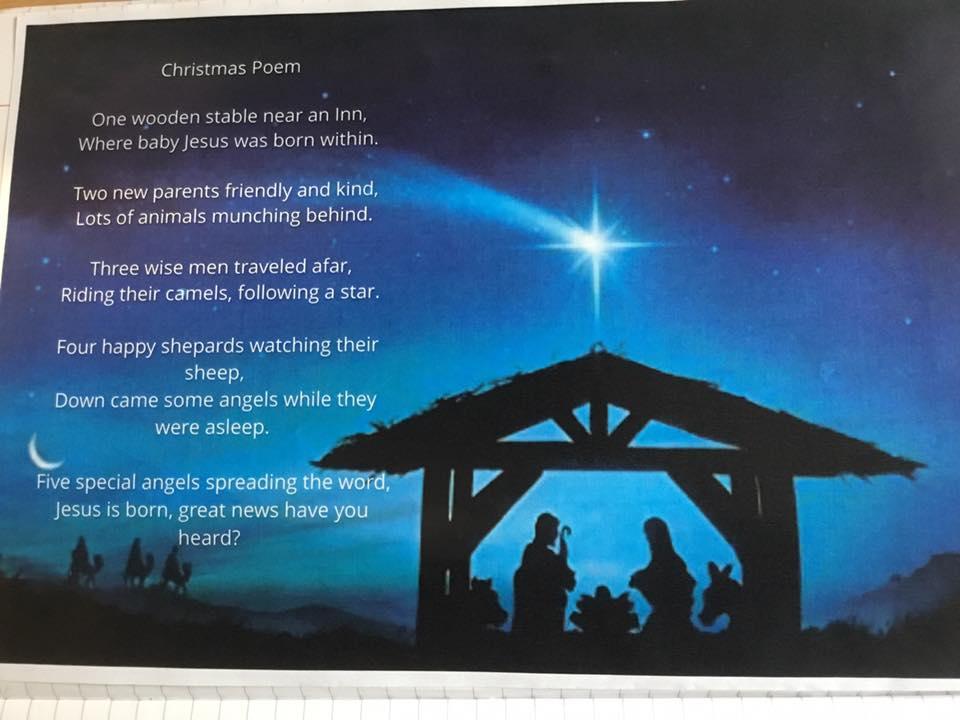 Class 5 - Freddie's beautiful Christmas Poem